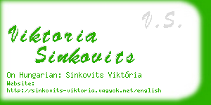 viktoria sinkovits business card